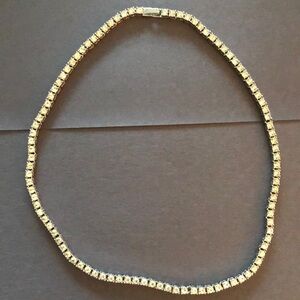 Cubic Zirconia/ Stainless Steel necklace